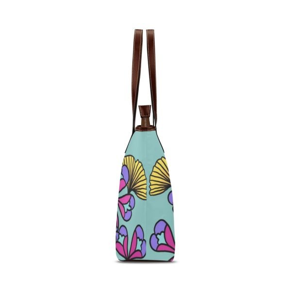 CHIU STYLE Floral Green Shoulder Tote Bag - Elegant & Durable Tote 2024