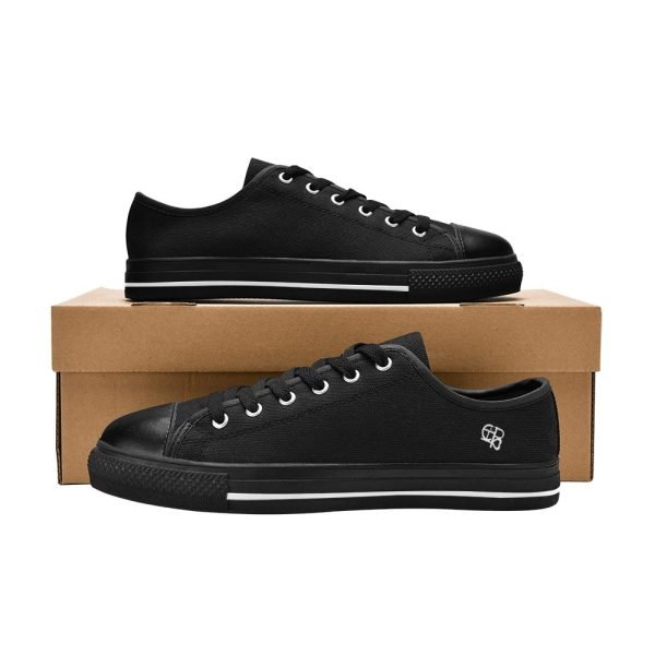 CHIU STYLE 2024 Women's Black Canvas Shoes