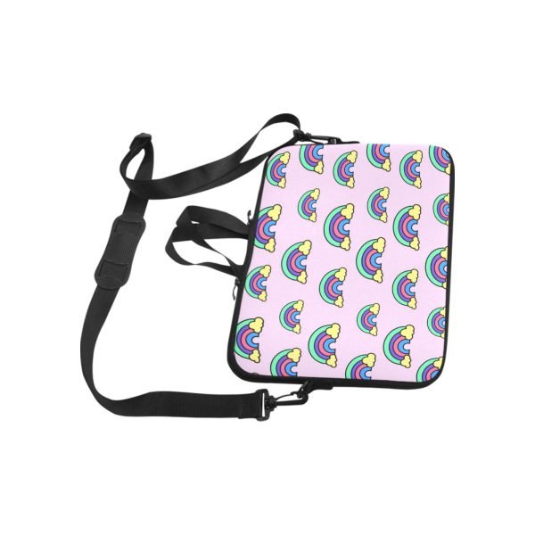 Rainbow Laptop Sleeve for MacBook Air 11" - Pink 2024 Edition