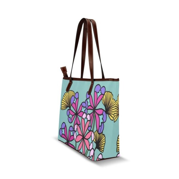 CHIU STYLE Floral Green Shoulder Tote Bag - Elegant & Durable Tote 2024