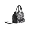 CHIU STYLE Black and Candy Print Shoulder Handbag-2024 Edition