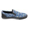 CHIU STYLE Navy Blue Rainbow Slip-On Canvas Shoes - 2024 Edition