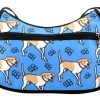 Beagle Dog Ocean Blue Shoulder Bag - High-quality Oxford fabric, stylish and durable shoulder bag for women.