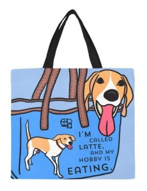CHIU STYLE Large Canvas Tote Bag - Light Blue Edition, durable and eco-friendly, perfect for daily use.