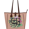 Chiu Style Waterproof Floral Logo Tote Bag-Brown 2024 Edition