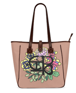 Chiu Style Waterproof Floral Logo Tote Bag-Brown 2024 Edition