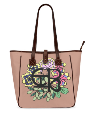 Chiu Style Waterproof Floral Logo Tote Bag-Brown 2024 Edition