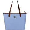 Chiu Style Ocean Blue Shoulder Tote Bag - Elegant & Durable Tote 2024, high-grade waterproof fabric with colorful floral pattern, dimensions 17.52'' x 12.01'' x 5''
