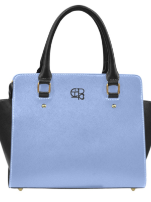 Chiu Style Ocean Blue Print Shoulder Handbag made from high-grade PU leather