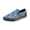 CHIU STYLE Navy Blue Rainbow Slip-On Canvas Shoes - 2024 Edition
