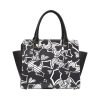 CHIU STYLE Black and Candy Print Shoulder Handbag-2024 Edition