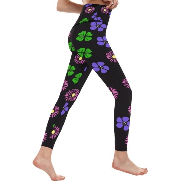 CHIU STYLE High-Waisted Flower Leggings | Strolling Through Flowers 2024 Design