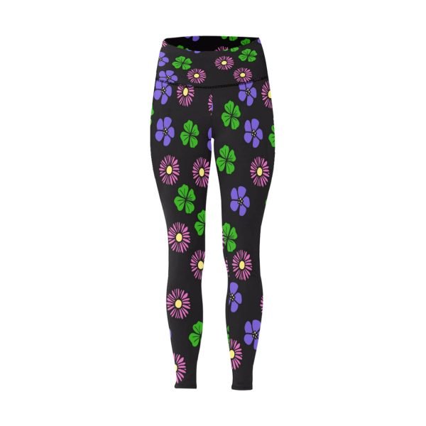 CHIU STYLE High-Waisted Flower Leggings | Strolling Through Flowers 2024 Design