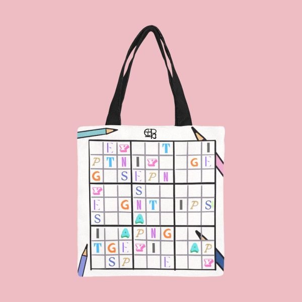 CHIU STYLE Tote Bag 2024 with Crossword Puzzle Design