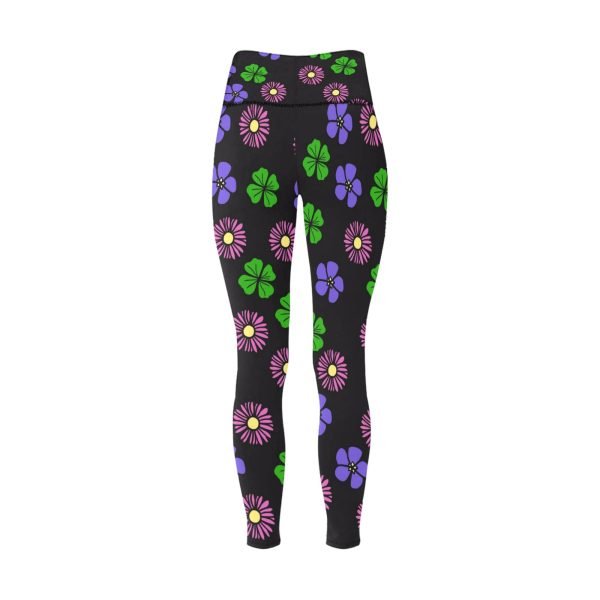 CHIU STYLE High-Waisted Flower Leggings | Strolling Through Flowers 2024 Design
