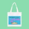 Energy-Saving Mode Canvas Tote Bag | Reusable & Eco-Friendly - 2024 Edition