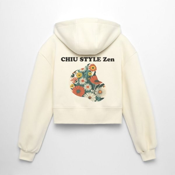 CHIU STYLE ZEN Women’s Cropped Hooded Jacket - 2024 Winter