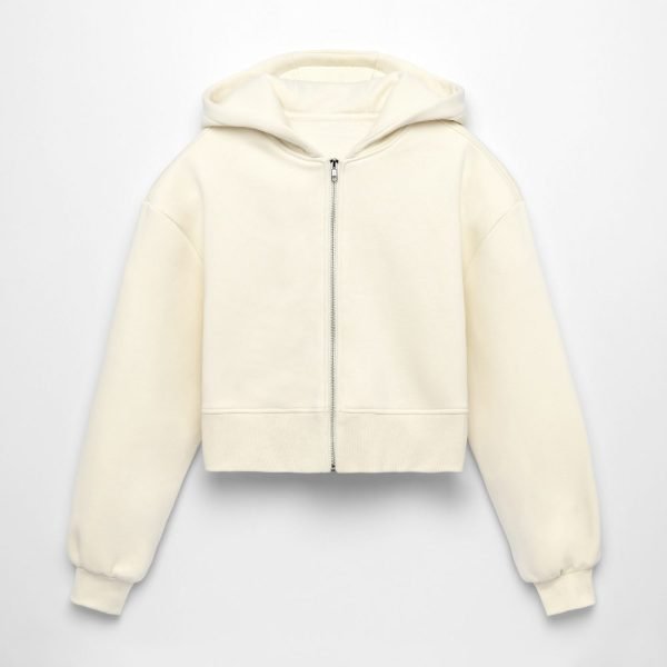 CHIU STYLE ZEN Women’s Cropped Hooded Jacket - 2024 Winter