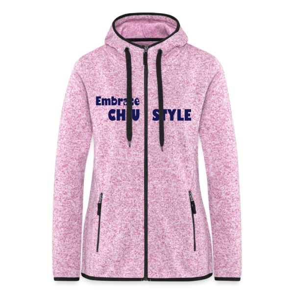 Embrace CHIU Pink Base Women’s Hooded Fleece Jacket – 2024 Edition