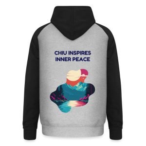 CHIU STYLE 2024 Sporty Unisex Hoodie-Gray/Black with Classic Baseball Design