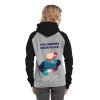 CHIU STYLE Sporty Unisex Colour-Contrasting Hoodie 2024 - Gray/Black Baseball Style