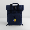 CHIU STYLE Navy Blue Roll Top Backpack 2024 – Modern & Comfortable 14L Backpack