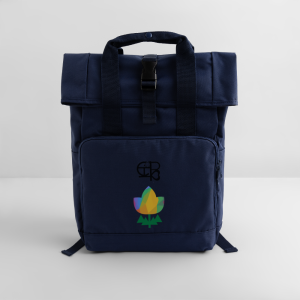 CHIU STYLE Navy Blue Roll Top Backpack 2024 – Modern & Comfortable 14L Backpack