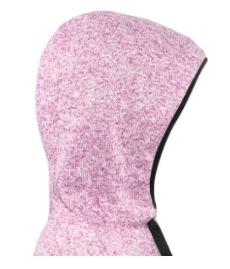 CHIU STYLE Women’s Pink Base Hooded Fleece Jacket – Warm and Stylish 2024