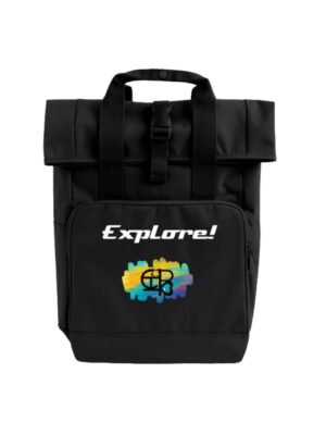 CHIU STYLE Roll Top Backpack 2024 – Stylish 14L backpack with padded straps and roll-top closure