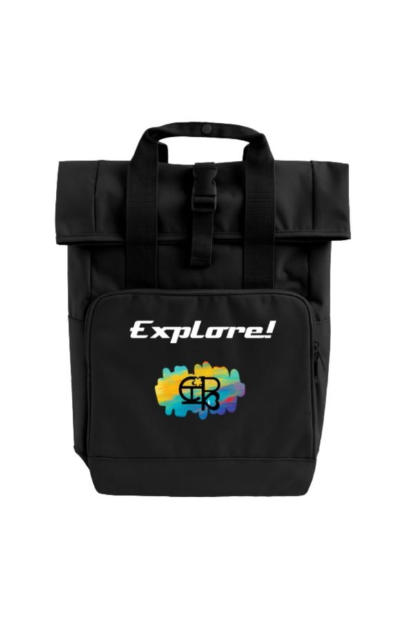 CHIU STYLE Roll Top Backpack 2024 – Stylish 14L backpack with padded straps and roll-top closure