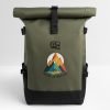 CHIU's Natural Large Rolltop Backpack – Eco-friendly design with a 22L capacity, padded laptop compartment, and water-resistant fabric.