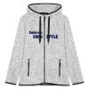 Embrace CHIU Black Base Women’s Hooded Fleece Jacket – 2024 Edition – Warm, Slim Fit, Zippered Pockets