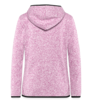 Embrace CHIU Pink Base Women’s Hooded Fleece Jacket – 2024 Edition – Warm, Slim Fit, Zippered Pockets