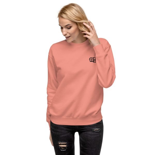 CHIU STYLE Logo Embroidery Unisex Premium Sweatshirt | Classic Streetwear Fleece Pullover