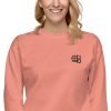 CHIU STYLE Logo Embroidery Unisex Premium Sweatshirt | Classic Streetwear Fleece Pullover
