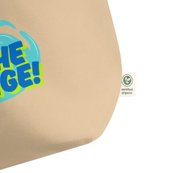 Be The Change Organic Cotton Large Tote - Linen