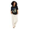 Dream Big Unisex Organic Ribbed Neck T-shirt - Black