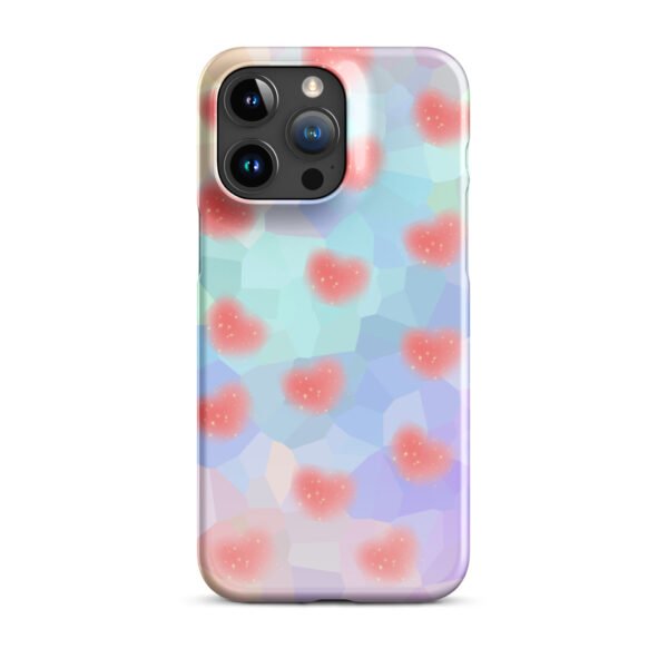Shiny Heart Snap Case for iPhone®– Minimalist Cute Snap Cover