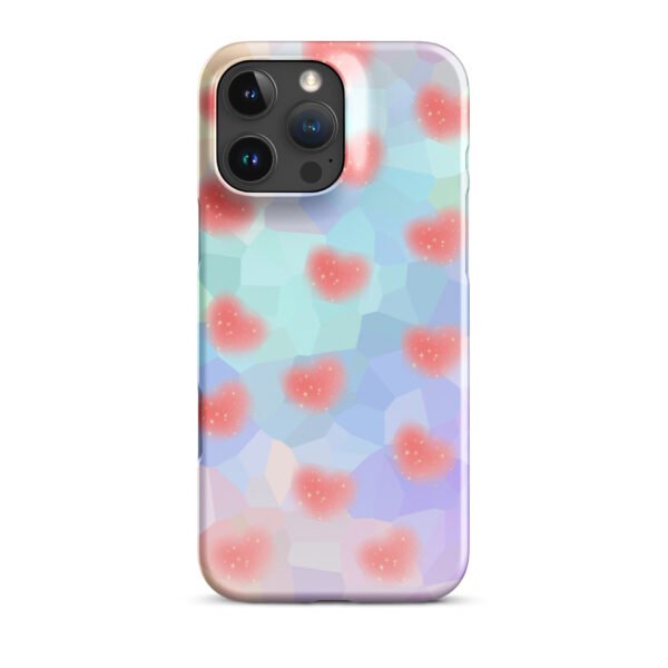 Shiny Heart Snap Case for iPhone®– Minimalist Cute Snap Cover