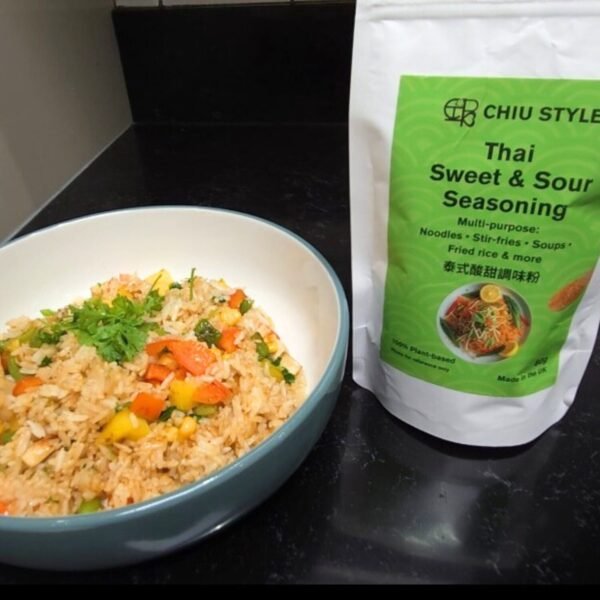 Thai Sweet & Sour Fried Rice served with CHIU STYLE Thai Sweet & Sour Seasoning 80g pouch