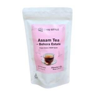 CHIU STYLE Assam Black Tea Bags – Behora Estate premium black tea in stand-up packaging