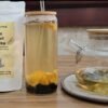 Iced CHIU STYLE Lemon Coconut Green Tea with tapioca pearls and orange slices – Lemon Coconut Pearl Orange Green Tea