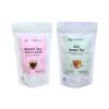 British Tea Pair – Assam Black Tea (left) and Zen Green Tea (right) in premium tea bags
