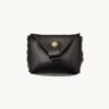 Front view of the Minimalist Vegan Leather Wallet in rich umber brown by CHIU STYLE